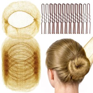 50 Redes para el Cabello de Algodón, Invisibles, con Borde Elástico, para Moños de <span class=keywords><strong>Ballet</strong></span> y Danza, 20 Negras, para Adultos - Product Image 3