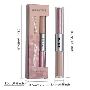 Stick 2-en-1 <span class=keywords><strong>Fard</strong></span> <span class=keywords><strong>à</strong></span> Paupières Crème Mat <span class=keywords><strong>Nacré</strong></span> et Stylo Contour Liquide Scintillant Haute Brillance, Maquillage Yeux Nude Lisse, Waterproof - Product Image 2