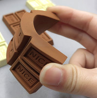 Gommes en caoutchouc souple en gros à prix abordable, design en forme de chocolat, pour enfants, fournitures scolaires, gommes mignonnes, aide aux devoirs
