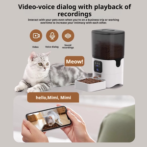 Distributeur automatique <span class=keywords><strong>de</strong></span> nourriture pour chien intelligent avec vidéo et son 6L OEM/ODM pour la surveillance en temps réel des animaux <span class=keywords><strong>de</strong></span> compagnie avec une conception durable en ABS - Product Image 3