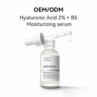 Sérum hydratant multi-niveaux à l'acide hyaluronique biologique 2% B5, marque privée, OEM, pour une peau plus lisse et plus pleine, usage domestique
