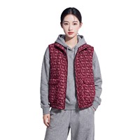 Veste sans manches élégante pour femme, style athleisure, pour les trajets quotidiens et les voyages, imprimé abstrait, fermeture éclair, avec poches, veste plissée Miyake