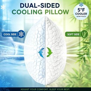 Almohadas <span class=keywords><strong>de</strong></span> Lujo <span class=keywords><strong>de</strong></span> Espuma Viscoelástica Triturada para Dormir <span class=keywords><strong>de</strong></span> Lado, Frescas, No Planas, Firmes, Cervicales, para Alivio del <span class=keywords><strong>Dolor</strong></span> <span class=keywords><strong>de</strong></span> <span class=keywords><strong>Cuello</strong></span> en Dormidores Laterales - Product Image 6