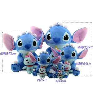 Cheap Price Creative Promotional Cartoon Soft Blue Stitch Animal Stuffed Plush Dolls Kawaii Plush Toys Kids Girls Gift Toys