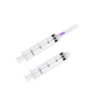 Seringue Luerlock jetable d'usine 3ml , 5ml et 10 ml 100 Pack Seringues de laboratoire jetables 10 ml/cc avec aiguille 18Ga