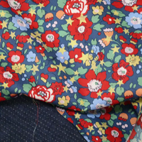 Vente d'usine : Tissu en coton 100% imprimé fleurs pour femmes, prix avantageux