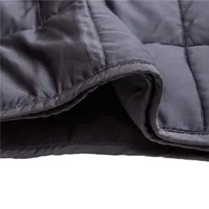 Wholesale New Products Azure Blue Organic Cotton Polyester Weighted Blanket For Adult Kids
