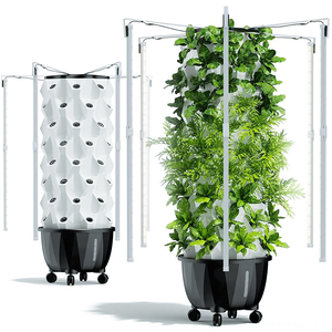 Diseño vertical que ahorra espacio, sistema hidropónico cerrado, fácil de operar para la cultivo de piña, fresa y hierbas, torre de piña. - Product Image 4