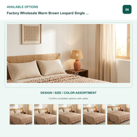 Sprei Mikrofiber Bermotif Leopard, Bahan Bernapas, Grosir Pabrik, Tahan Lama untuk Semua Musim, Cocok untuk Hotel dan Rumah di Afrika