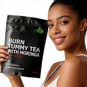 Té Adelgazante Rápido para un <span class=keywords><strong>Vientre</strong></span> Plano con Moringa, Té Verde para Limpiar <span class=keywords><strong>el</strong></span> Colon, Hierbas para Adelgazar, Té Detox para Perder Peso y Quemar Grasa - Product Image 1