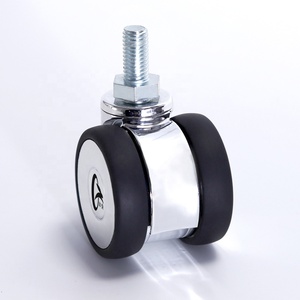 Meilleure vente Roulettes <span class=keywords><strong>pour</strong></span> meubles légères de 2 pouces Roulettes en plastique <span class=keywords><strong>pour</strong></span> chaise de bureau OEM avec frein - Product Image 2