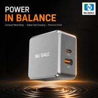 Chargeur rapide PD 65W Type-C avec 20V 3.25A, accessoires électroniques, accessoire mobile pour accessoires mobiles, matériau ABS/PC