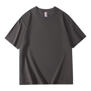 Custom Cotton T-Shirt Round Neck Short Sleeve Solid Color Leisure Wear For Work Uniforms Class Uniforms DIY Company Culture - Product Image 3