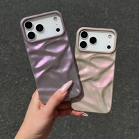 Coque de luxe ondulée brillante en TPU pour iPhone 17, compatible iPhone 17, 16, 15, 14, 13 Pro Max, 16 Plus