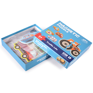 Fabricant de jouets personnalisés en gros, puzzles magnétiques de véhicules populaires, jeu de <span class=keywords><strong>puzzle</strong></span> pour enfants - Product Image 3