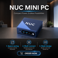 Nueva y Potente PC de Escritorio Pequeña Intel N150, 32 GB de RAM, 512 GB SSD, USB 3.2, LAN 1000M, Win11 Pro, Juegos 4K, Oficina en Casa