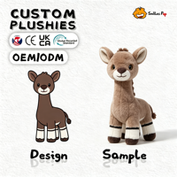 Peluche Mascotte Cheval Personnalisée Très Demandée, en Tissu Recyclé Certifié, Ultra Douce et Moelleuse, Poupées en Peluche Personnalisées pour Cadeaux
