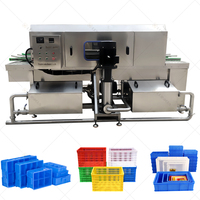 Automatische Gevogelte Krat Plastic Kip Lade Wasmachine Pallet Tote Mand Kooi Slat Wasmachine Met Goede Prijs