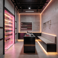 Présentoir de Maquillage Personnalisé pour Magasin de Cosmétiques – Design Moderne et Personnalisé pour Boutique de Beauté – Étagère à Cosmétiques sur Mesure