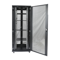 Taille personnalisée 18U-42U Data Center armoire de serveur sur pied en acier double porte 19 "maille porte 42U extérieur noir 12U Stock