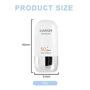 ขวดครีมกันแดดเปล่าสีขาวขนาด50มล. ขวดครีมกันแดดพลาสติกสีกำหนดเองได้ - Product Image 6