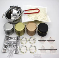 Kit de fabrication de bougies DIY en cire de soja et cire d'abeille, senteurs personnalisées, 10 ensembles, emballage OEM pour la décoration intérieure pendant Noël et Diwali – Offre Spéciale