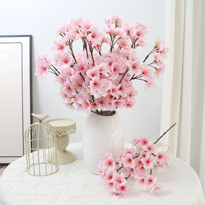 Branche <span class=keywords><strong>de</strong></span> cerisier artificielle rose en soie, longue tige, pour décoration <span class=keywords><strong>de</strong></span> <span class=keywords><strong>printemps</strong></span>, maison, mariage, vase, vente en gros - Product Image 3