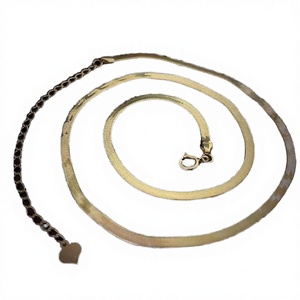 Lerca Real Cadena de Oro de 18K, Pulsera y Collar de Hueso de Serpiente para Mujer, Joyería de Regalo de Boda de Moda - Product Image 3