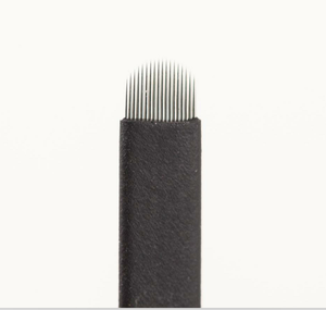 Tebori-Hoja en U de Microblading flexible, 24 Pines de acero inoxidable para maquillaje permanente, pluma Manual de <span class=keywords><strong>Nano</strong></span> cejas 3D, 0,15mm, 24U - Product Image 4