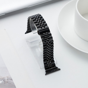 Cinturino in metallo in acciaio inossidabile con cinturino da polso di lusso a cinque perline per <span class=keywords><strong>Apple</strong></span> <span class=keywords><strong>Watch</strong></span> series <span class=keywords><strong>7</strong></span> - Product Image 5