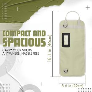 Muestra Gratuita, Bolsa Personalizada para Baquetas, Bolsa Colgante para Baquetas, Bolsa Gruesa y Portátil para Baquetas con Correa para el Hombro - Product Image 4