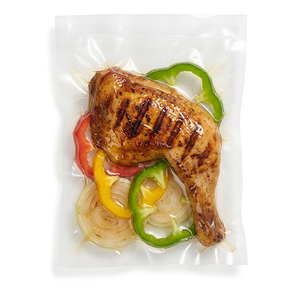 Sac d'emballage alimentaire sous vide transparent personnalisé avec logo imprimé, compressible et embossé, compatible micro-ondes - Product Image 2