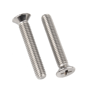 مقاسات M2.5 M3 M4 الترباس من الفولاذ المقاوم للصدأ DIN965 Cross Groove Countersunk - Product Image 2