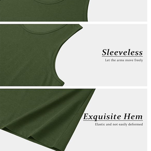 कस्टम ग्रीष्मकालीन पुरुषों के खेल में सांस लेने योग्य त्वरित शुष्क फिटनेस प्रशिक्षण सिंगलेट सूट आउटडोर पुरुषों के टैंक शीर्ष पर - Product Image 3