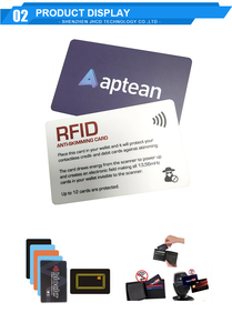 Bán buôn biểu tượng tùy chỉnh RFID/NFC chặn thẻ an ninh bảo vệ chống trộm 13.56MHz nhựa thẻ tín dụng bảo vệ - Product Image 5