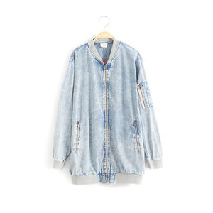 Vêtements de boutique pour enfants en gros, vestes en jean à fermeture éclair avec broderies florales pour filles, en vrac - Product Image 6