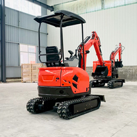 Mini-excavatrice sur chenilles de chantier 1,8 tonne, moteur D722/Laidong 385, certifiée CE EPA, haute efficacité, hydraulique