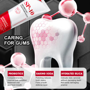 Pasta Dental Blanqueadora SP-10 con Probióticos para el Tratamiento del Mal Aliento, Elimina las Manchas Amarillas, Cuidado Bucal con Menta Fresca, 120g - Product Image 3