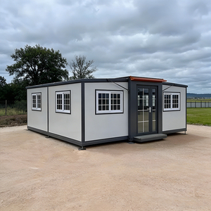 Villa conteneur extensible <span class=keywords><strong>de</strong></span> <span class=keywords><strong>20</strong></span> pieds, 2 unités par 40HQ, maison préfabriquée en acier léger pour camping, base <span class=keywords><strong>de</strong></span> <span class=keywords><strong>randonnée</strong></span>, lodge - Product Image 1