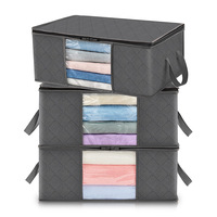 Vente chaude 6 pièces en 1 sacs de rangement en toile pliables avec fermeture éclair pour le stockage des vêtements en gros sac organisateur de vêtements