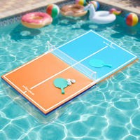 Table de ping-pong flottante en EVA pour l'eau, essentielle pour les loisirs aquatiques, ensemble de jeu de tennis de table portable pour adultes et enfants