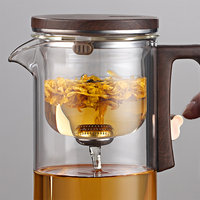 Tasse à thé en verre magnétique, résistante à la chaleur, avec filtre intégré pour la préparation du thé et l'absorption des bulles