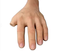 Doigt Prothétique en Silicone Liquide Platine Médical, Réaliste, Artificiel