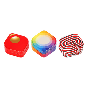 Benutzer definierte quadratische Süßigkeiten Weißblech Fall Kondom Metall Verpackungs boxen Kaugummi Mini Klappdeckel Dosen können kleine Minze Blechdose - Product Image 3