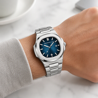 Montre-bracelet analogique de sport pour homme en acier inoxydable, mouvement à quartz japonais, étanche 5 ATM, Philippines 4:13 Cross Compass
