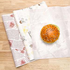 Custom Parchment Baking <b>Paper</b> Deli Sandwich Burger Food <b>Wrapping</b> Greaseproof <b>Paper</b> Custom Printed Wax <b>Paper</b> - Product Image 3