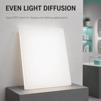 Feuille de plastique GPPS brillante rouge opale, blanc, jaune, etc. avec service de découpe, revêtement UV anti-buée pour caractères lumineux depuis 2000