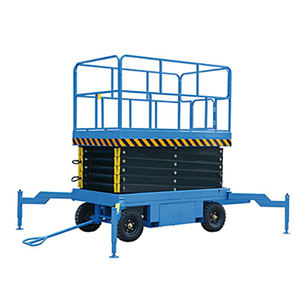 แท่นยกกรรไกรแบบเคลื่อนที่ได้500กก. แพลตฟอร์มการทำงานทางอากาศ SJY0.5-8เงียบ10ม. - Product Image 2