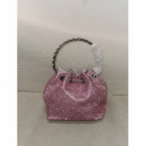 Bolso de Hombro de Paja para Mujer, Bolso Cruzado Tejido con Cadena, Asa de Metal, Elegante Bolso de Noche, Tejido Arcoíris, Bolso de Mano para Fiesta en la Playa - Product Image 1