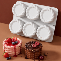 Nouveau moule créatif en silicone de qualité alimentaire pour gâteaux, chocolats, gelées et puddings, en forme de dentelle ronde, pour usage domestique